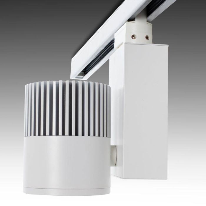 Foco de Carril LED  30W 2700Lm CRI90 4200ºK Trifásico UGR17 50.000H [JW-TR30W-WHITE-W] 2