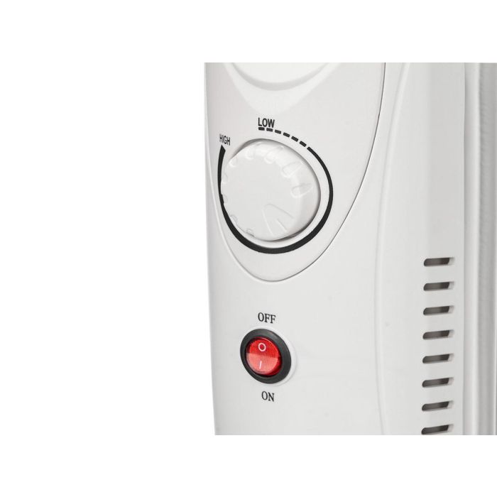 Argon Radiador 5 Elementos 650W 23x38x14cm Blanco Metal Termostato 4