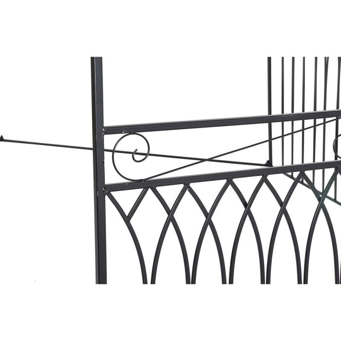 DKD Home Decor Pérgola Cenador Desmontable Exterior con Estructura de Hierro para Jardín y Terraza, Color Negro, 304x304x332 cm 1 DKD Home Decor Pérgola Cenador Desmontable Exterior con Estructura de Hierro para Jardín y Terraza, Color Negro, 304x304x332 cm 1