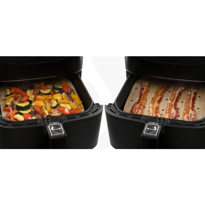 Algon Set 40 Papeles Perforados Cuadrados para Airfryer de 23 cm (24 Unidades) 4