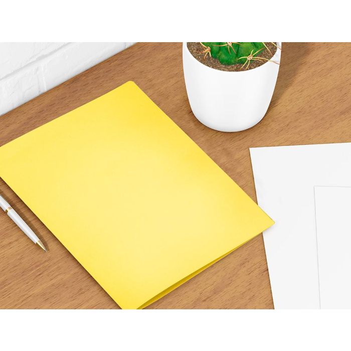 Subcarpeta Liderpapel Din A4 Amarillo Intenso 180 gr-M2 50 unidades 7