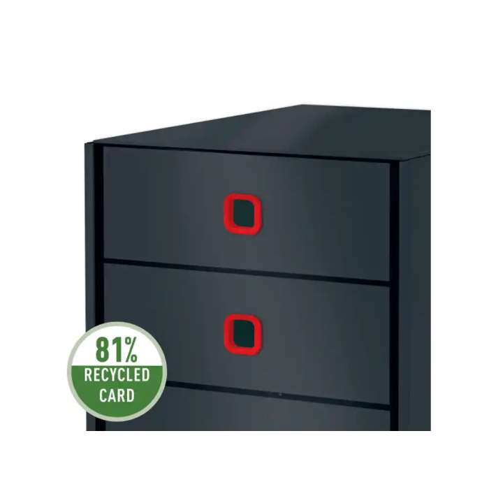 Leitz Click&Store Fichero Cajones Sobremesa 3 Cajones Color Gris 290x283x360 mm 2