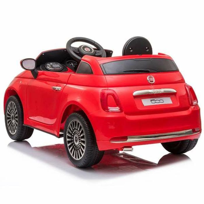 Coche Fiat 500 rojo Con control remoto y MP3 Bateria 6V 4,5 AH -motor 30 W 3