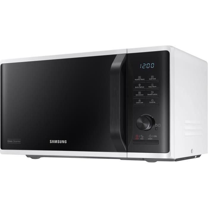 Samsung Microondas Solo 23L con Control Electrónico, Función Mantener Caliente, Descongelación Rápida y a Vapor, Blanco 2