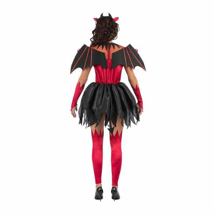 Disfraz diablesa tocado, alas, vestido con cola, guantes y calientapiernas talla m 5 Disfraz diablesa tocado, alas, vestido con cola, guantes y calientapiernas talla m 5