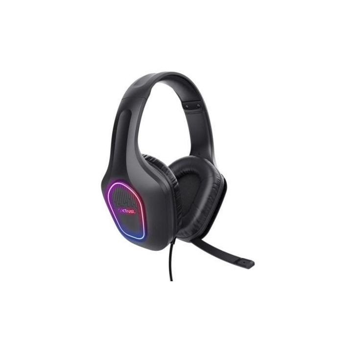 Trust Gaming GXT 416 Zirox Auriculares Gaming con Micrófono Jack 3.5mm & USB Negros Drivers 50mm Iluminación LED para PC, Switch, Móvil 4