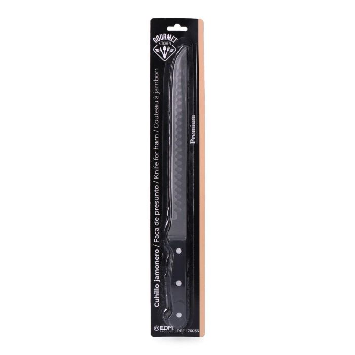Gourmet Kitchen Cuchillo jamonero acero inoxidable 38 cm hoja 26 cm mango abs 1 Gourmet Kitchen Cuchillo jamonero acero inoxidable 38 cm hoja 26 cm mango abs 1