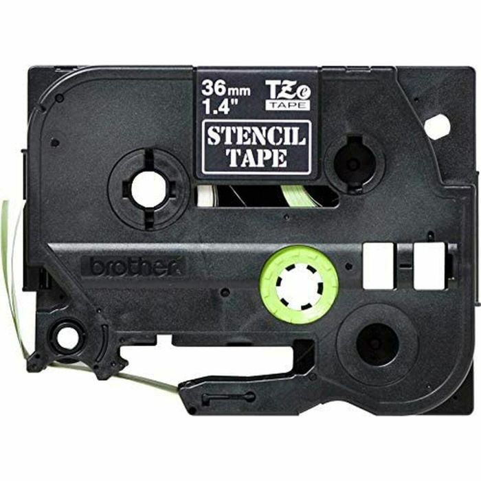 Cinta Laminada para Rotuladoras Brother STE-161 Negro Negro/Blanco 36 mm x 3 m 2
