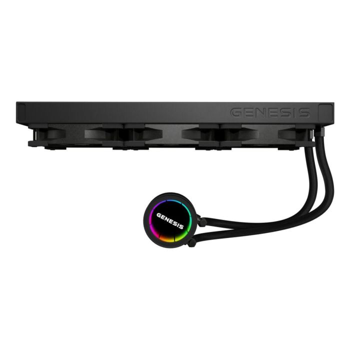 GENESIS NLG-2320 Kit de Refrigeración Líquida para Ordenador de Sobremesa (PC), Carcasa, Color Negro, 3 Ventiladores 10