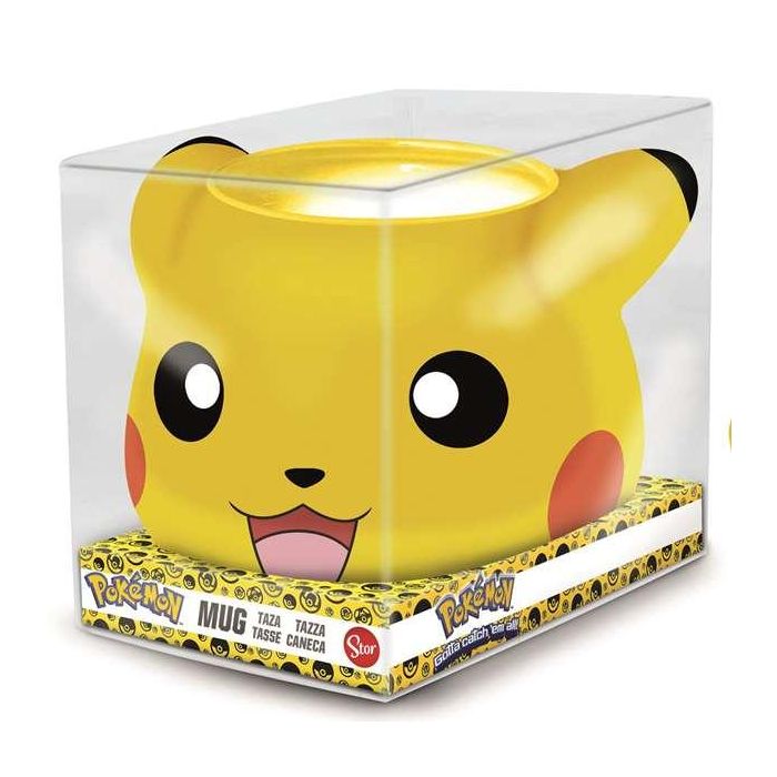 Taza de ceramica 3D pokemon pikachu en caja regalo 440 ml Taza de ceramica 3D pokemon pikachu en caja regalo 440 ml