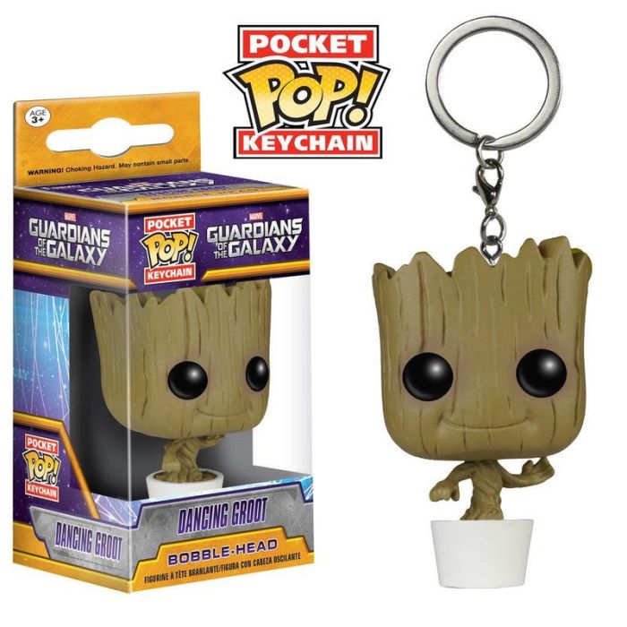 FUNKO Llavero Pocket POP Guardians of the Galaxy Baby Groot de Vinilo, aprox. 4 cm