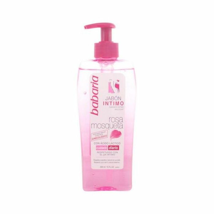 Babaria Gel Íntimo Rosa Mosqueta 300 ml para Cuidado Zonas Íntimas Delicado. Hidratación y Suavidad con Dosificador, Todo Tipo Pieles Babaria Gel Íntimo Rosa Mosqueta 300 ml para Cuidado Zonas Íntimas Delicado. Hidratación y Suavidad con Dosificador, Todo Tipo Pieles