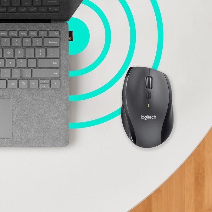 Logitech M705 Marathon Ratón Inalámbrico RF Charcoal con Desplazamiento Hiper-Rápido, Seguimiento Láser y Hasta 3 Años de Batería 6 Logitech M705 Marathon Ratón Inalámbrico RF Charcoal con Desplazamiento Hiper-Rápido, Seguimiento Láser y Hasta 3 Años de Batería 6