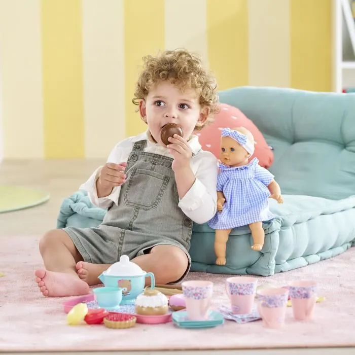 Corolle My Tea and Snack Dinette Accesorios para Bebé con 30 Piezas para Mayores de 18 Meses