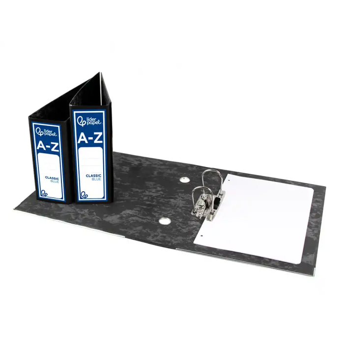 Liderpapel Archivador de Palanca 4º Apaisado Lomo 80mm Classic Blue Negro Compresor Metálico 8 Liderpapel Archivador de Palanca 4º Apaisado Lomo 80mm Classic Blue Negro Compresor Metálico 8