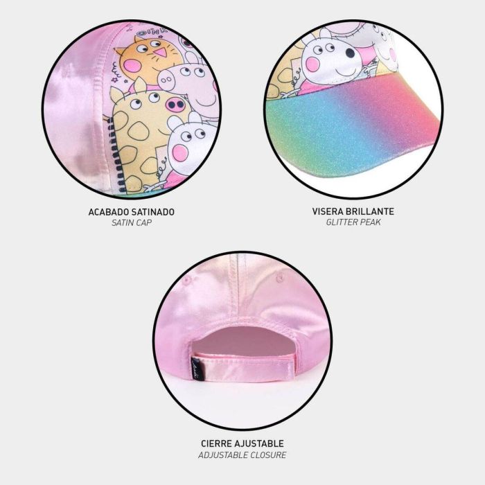 Cerdá Gorra para Niños Peppa Pig - Visera Curva Infantil Multicolor 100% Poliéster (3-8 Años) 2 Cerdá Gorra para Niños Peppa Pig - Visera Curva Infantil Multicolor 100% Poliéster (3-8 Años) 2