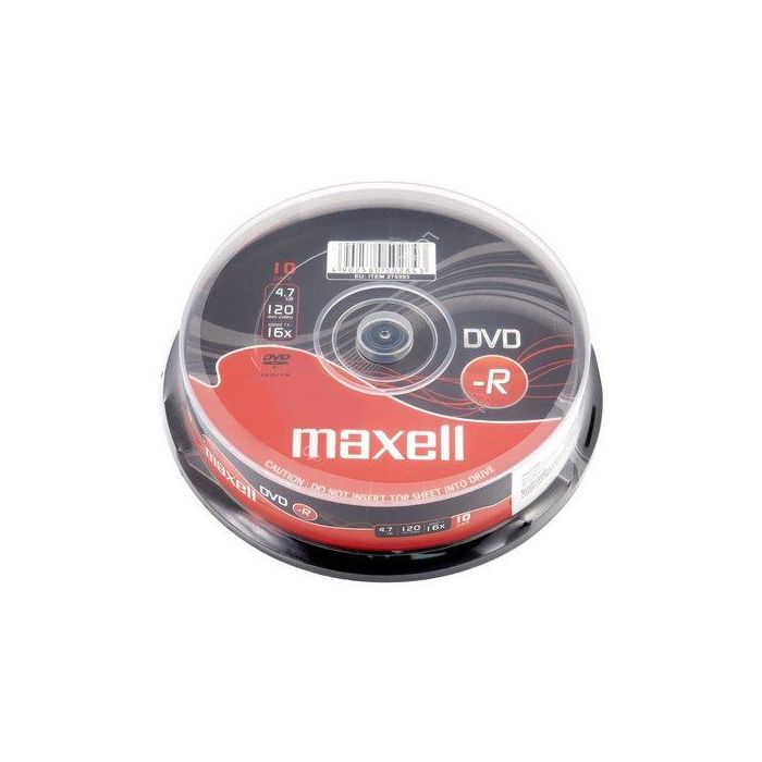 Dvd -R Maxell 4.7Gb 16X Spindle 10 (Incluye Canon Lpi De 2.10 ) (M168)