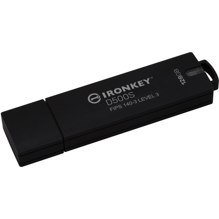 Kingston IronKey D500S USB-Stick 128GB, Seguridad AES-256 FIPS 140-3, Lectura 260MB/s, USB 3.2 Gen 1, IP67 Resistente 5