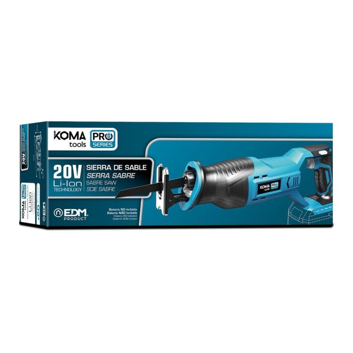 Koma Tools 20V-SS Sierra de Sable Inalámbrica 20V Li-Ion Pro Series One for All (Sin Batería ni Cargador) 25.4mm Carrera, 0-2800 RPM 3 Koma Tools 20V-SS Sierra de Sable Inalámbrica 20V Li-Ion Pro Series One for All (Sin Batería ni Cargador) 25.4mm Carrera, 0-2800 RPM 3