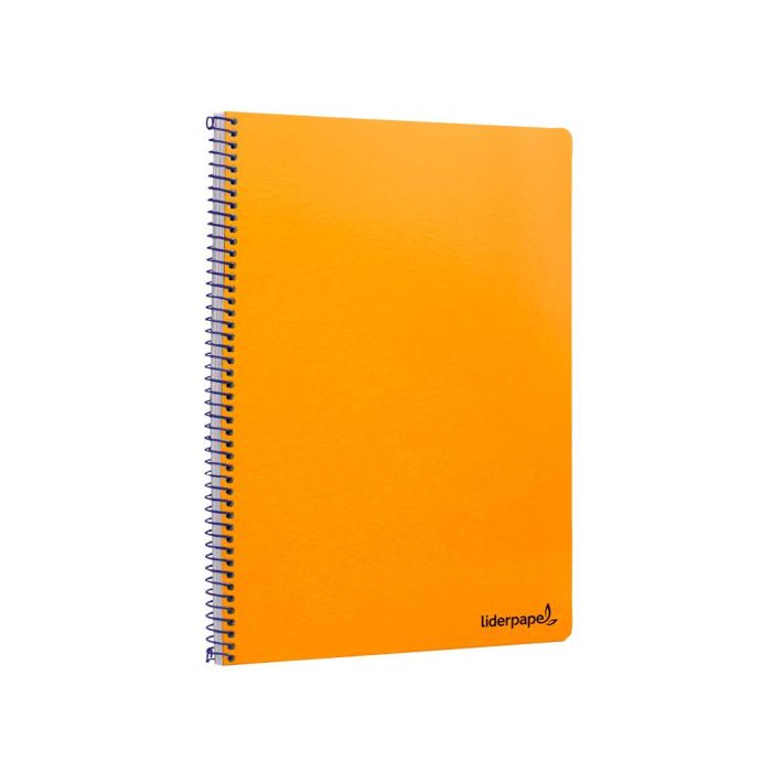 Cuaderno Espiral Liderpapel Folio Smart Tapa Blanda 80H 60 gr Cuadro 4 mm Con Margen Color Naranja 10 unidades 6