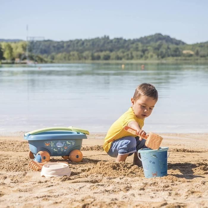 Carrito de playa relleno verde Smoby 2 Carrito de playa relleno verde Smoby 2