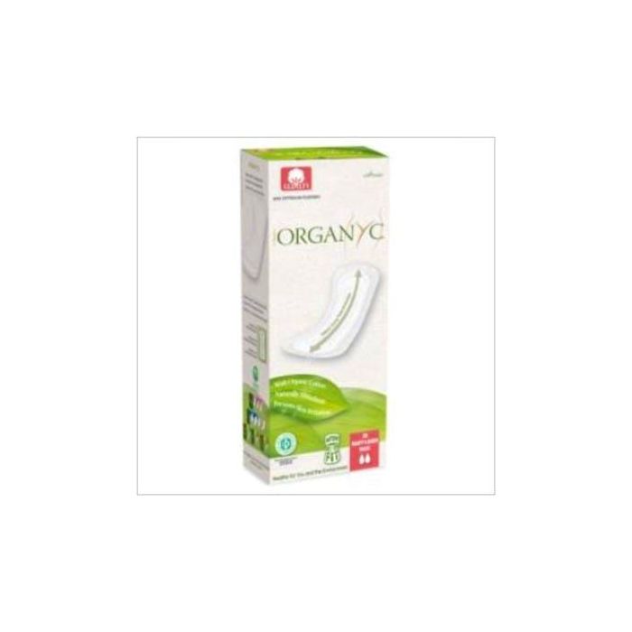 ORGANYC Salvaslip Maxi 20 Uds. Algodón Orgánico Hipoalergénico Transpirable Extra Largo Certificado Vegano