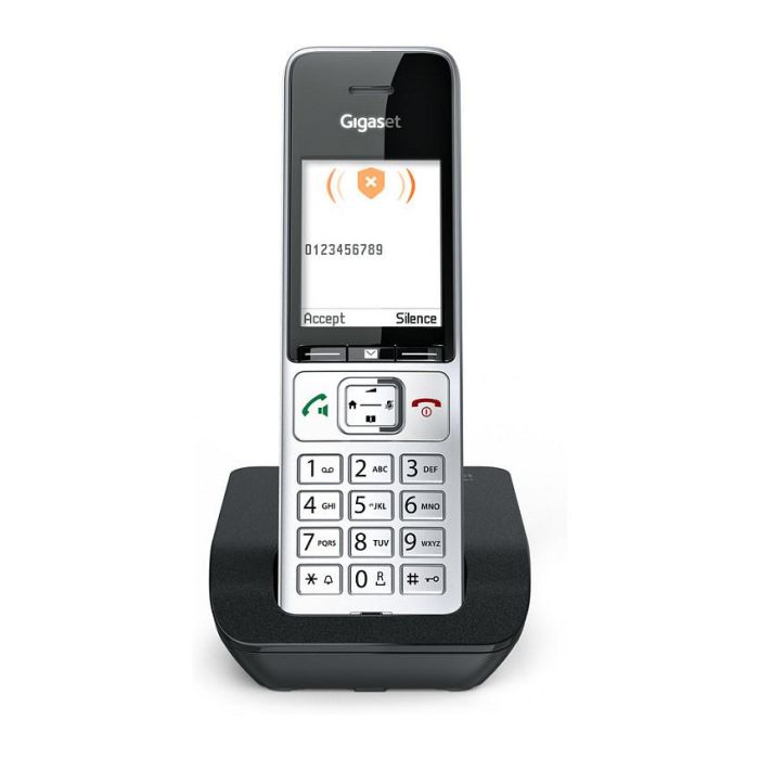 Gigaset COMFORT 500 Teléfono DECT Inalámbrico con Manos Libres, Identificador de Llamadas, 200 Entradas, Negro/Plata 14