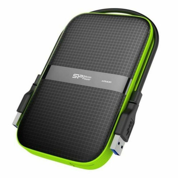 Disco Duro Externo Silicon Power A60 2.5" USB 3.0 1 TB Anti-shock Waterproof Negro Disco Duro Externo Silicon Power A60 2.5" USB 3.0 1 TB Anti-shock Waterproof Negro