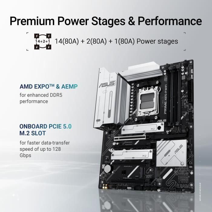 Placa Base Asus Prime X870-P WiFi/ Socket AM5 2 Placa Base Asus Prime X870-P WiFi/ Socket AM5 2