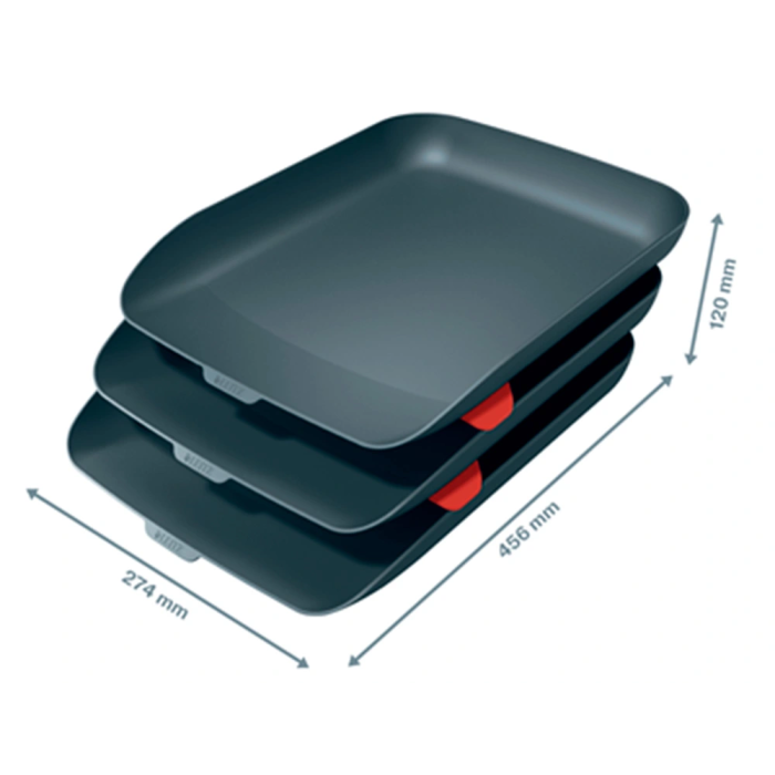 Organizadores Leitz Negro Gris Plástico 1