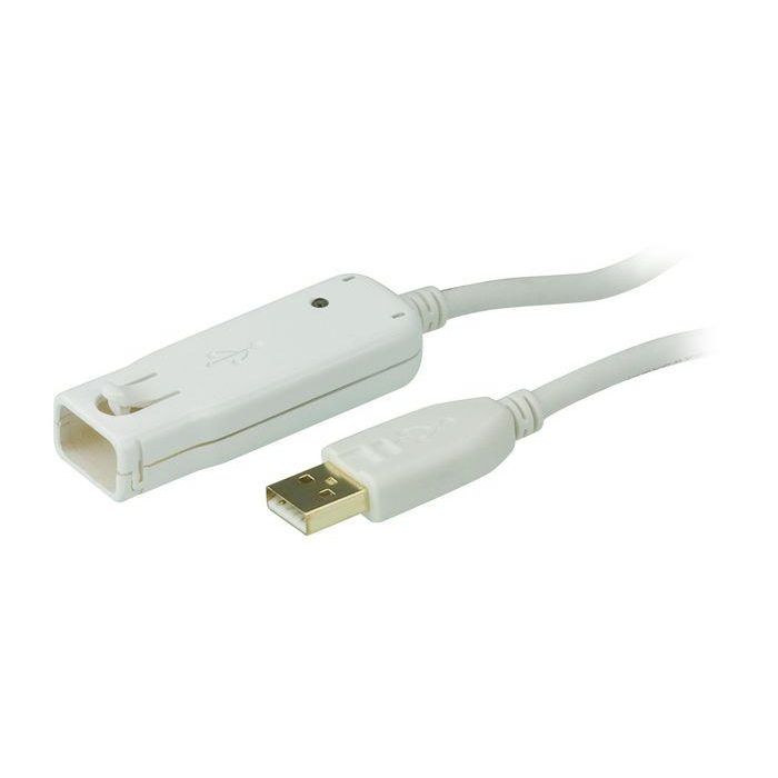 Aten UE2120 - Extensor USB 2.0 Activo 12M Daisy-Chain hasta 60M para PC y Dispositivos USB con Bloqueo Seguro