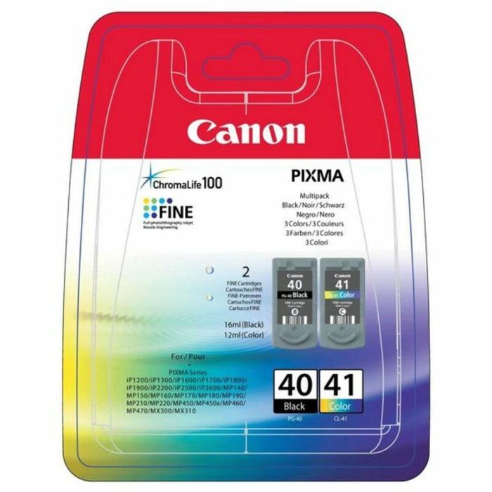 Cartucho de Tinta Original Canon PG-40 + CL-41 Multipack/ Negro/ Tricolor 1