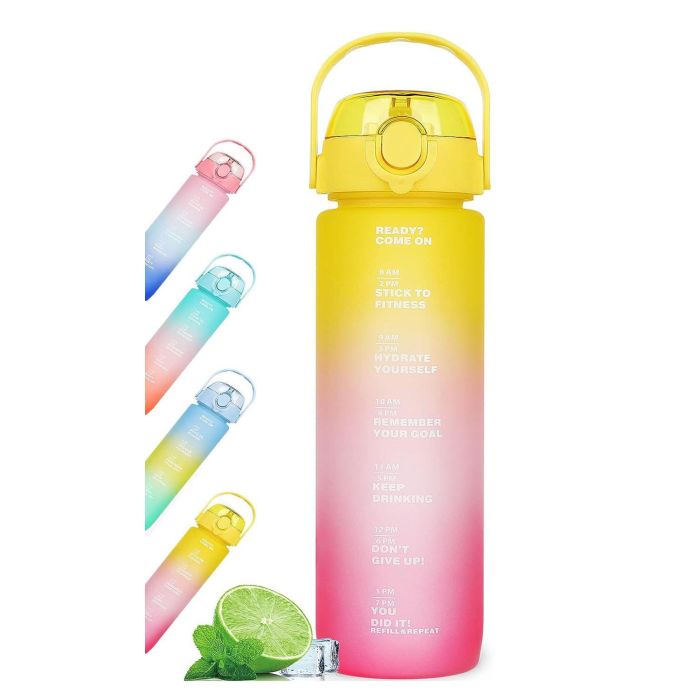 Botella de Agua Sport Multicolor 600 ml - Bewinner (12 Unidades) 12 Botella de Agua Sport Multicolor 600 ml - Bewinner (12 Unidades) 12