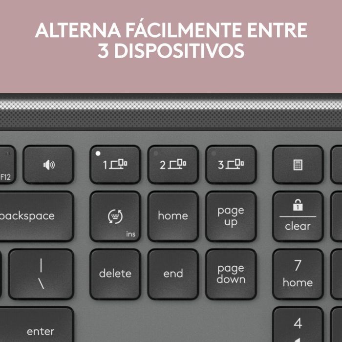 Teclado Inalámbrico Logitech 920-012455 Grafito QWERTY 9