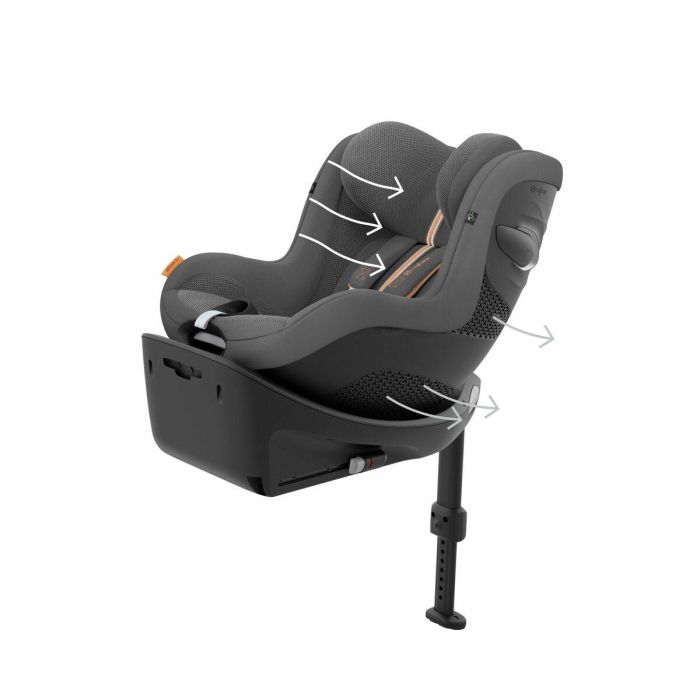 Cybex CYB1701907889173 Silla de Coche Sirona G i-Size Gr 0+/1 Tela Plus Gris Lava 3