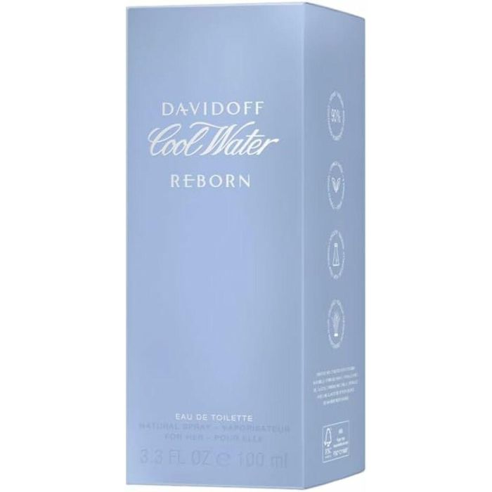 Davidoff Cool Water Woman Reborn Eau de Toilette Vaporizador para Mujer 100 ml - Fragancia Acuática Fresca Renovada y Cautivadora 1