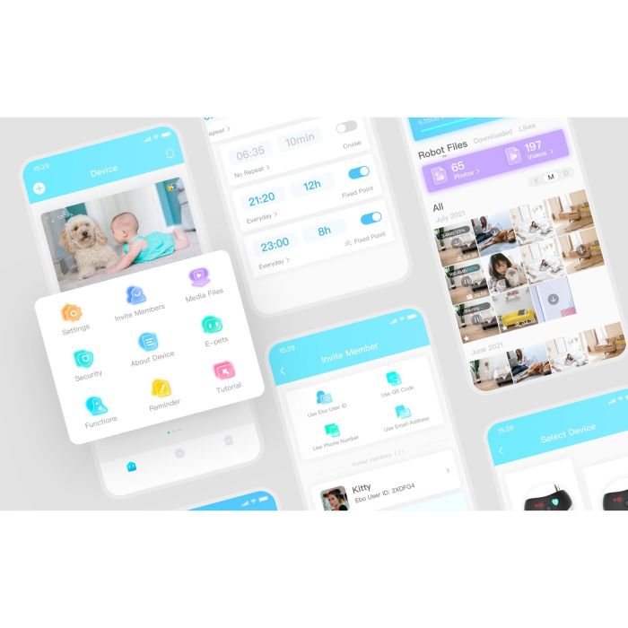 Enabot EBO Air - Robot para Mascotas con Cámara 1080p, Seguimiento por IA y LiDAR, Control por App 6