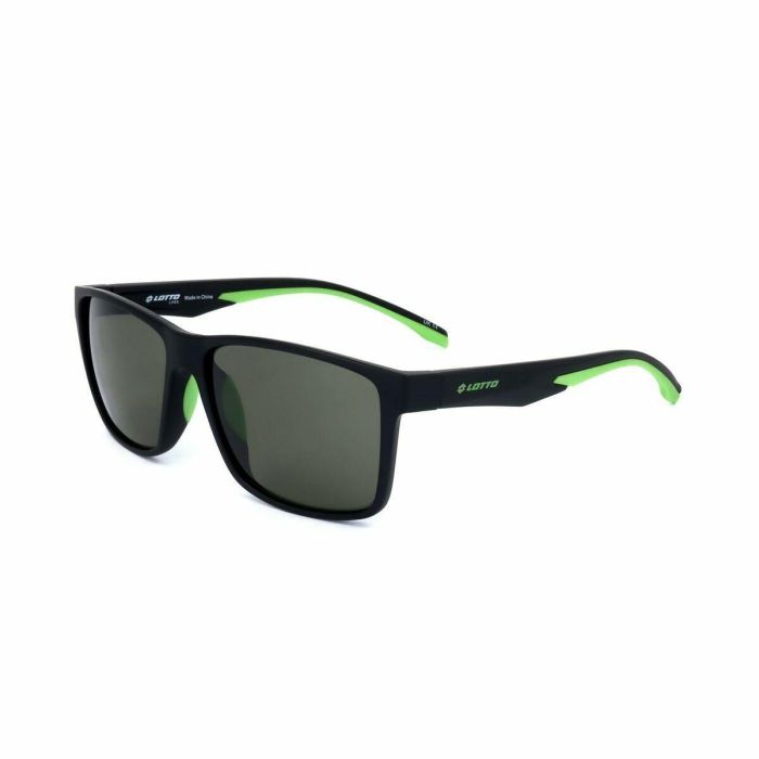 Lotto LS1007 BLK Gafas de Sol Unisex Rectangular TR90 - 57 mm Cristales, 145 mm Patillas 2