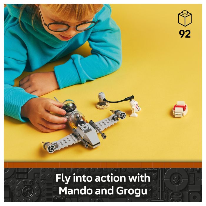 Lego Star Wars Caza Estelar N-1 de Mando y Grogu 75410 con 3 Personajes LEGO