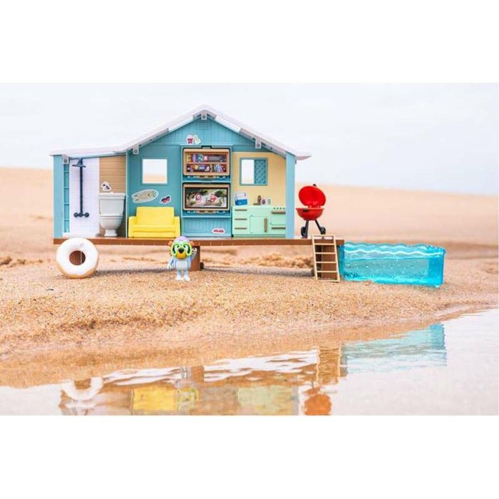 Casa en la playa de bluey. incluye 5 accesorios y una figura. 1 Casa en la playa de bluey. incluye 5 accesorios y una figura. 1