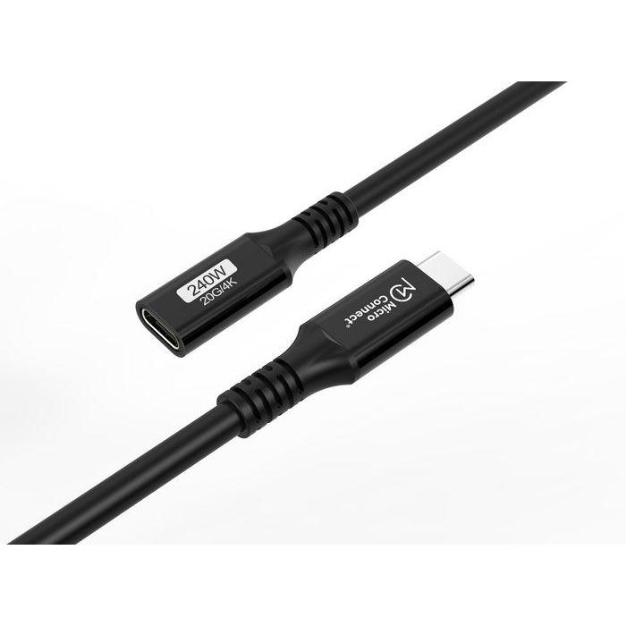 MicroConnect Extensor de Cable USB-C Premium 0.5m 20Gbps 240W USB 3.2 Gen 2x2 para Carga Rápida y Datos 1 MicroConnect Extensor de Cable USB-C Premium 0.5m 20Gbps 240W USB 3.2 Gen 2x2 para Carga Rápida y Datos 1