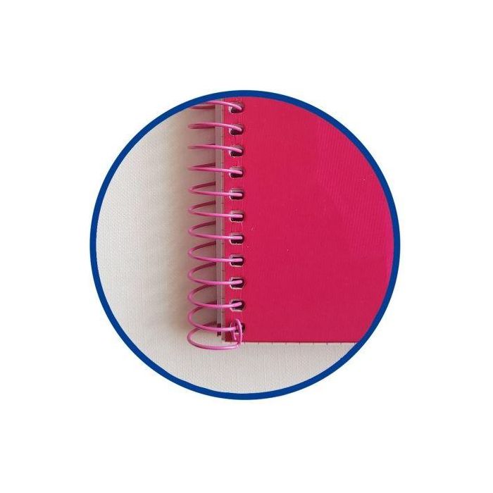 Cuaderno con Espiral Cuadriculado Oxford European Book 1 Touch 400075552/ A4+/ 80 Hojas/ Rosa 2