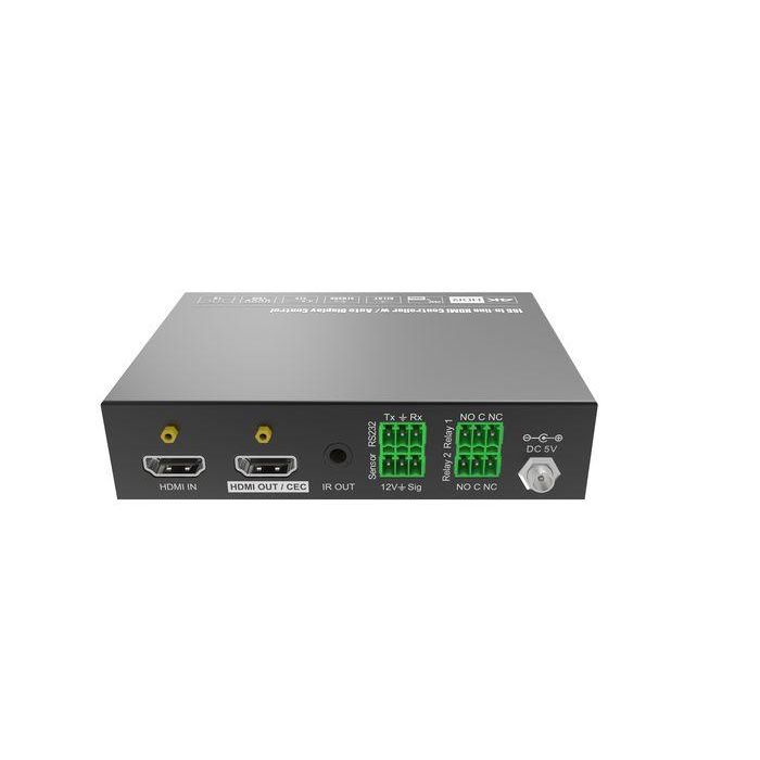 Vivolink Emulador y controlador EDID HDMI en línea 4K para control automático de sala de reuniones, CEC, RS-232, IR. Reuniones simplificadas. 1