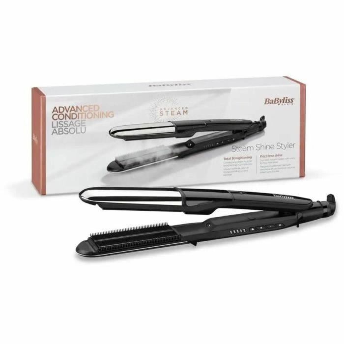 BaByliss ST496E Plancha de Pelo a Vapor Steam Shine Profesional Iónica 5 Temperaturas hasta 230°C Placas Cerámica 39mm 3