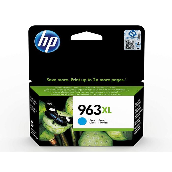 Ink-Jet Hp 963 XL Officejet Pro 9010 - 9020 - 9022 - 9023 - 9025 Cian 1600 Paginas 1