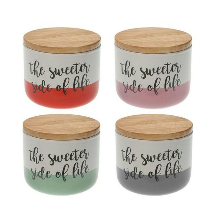Bote Versa The Sweetes Side Of Life Plegable Porcelana Madera (10 x 8,2 x 10 cm) Bote Versa The Sweetes Side Of Life Plegable Porcelana Madera (10 x 8,2 x 10 cm)