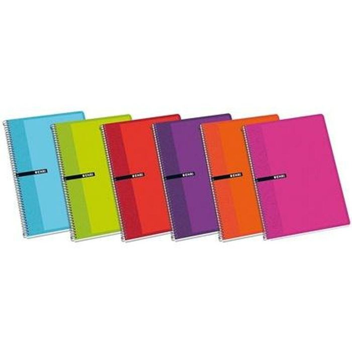 Cuaderno ENRI 80 Hojas 21,5 x 15,5 cm (5 Unidades) 1