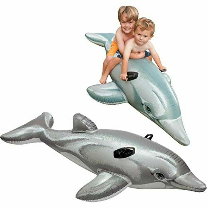 Colchón inflable de playa Dolphin - Mixto - 175 cm - Para niños - Gris y negro 1