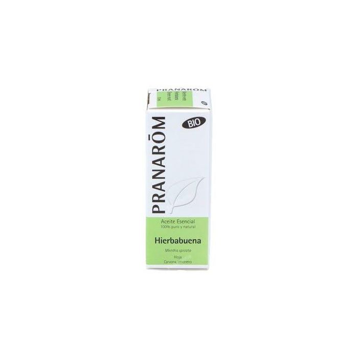 Pranarom Aceite Esencial de Hierbabuena Bio 10ml - Mentha spicata para Aromaterapia y Uso Tópico