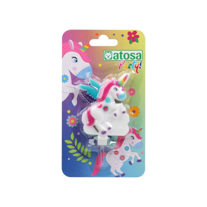 Vela Unicornio Multicolor 10 cm Diámetro 1